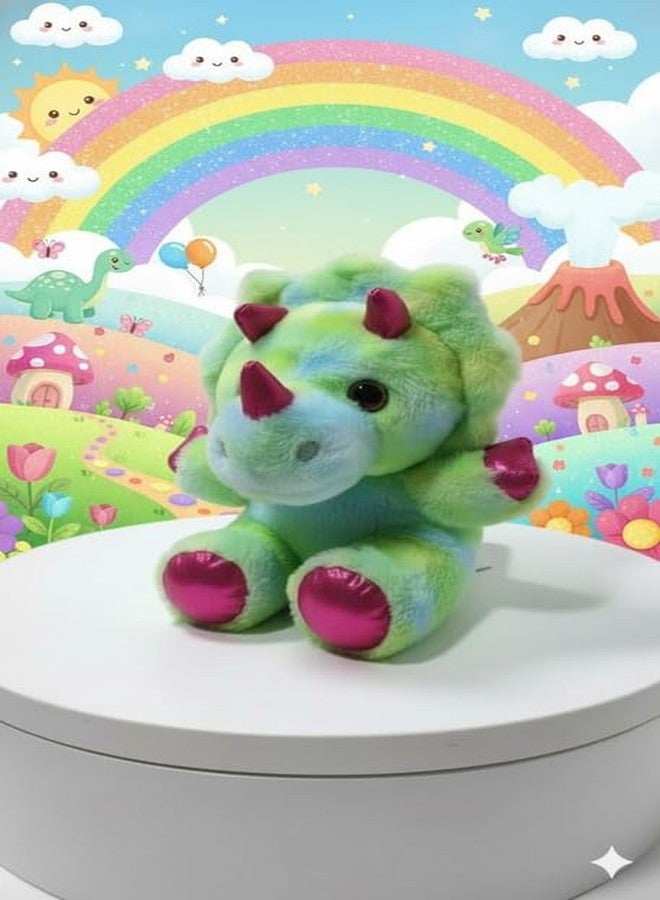 STRIDERS دمية ديناصور ستريدرز القطيفة ذات العيون الكبيرة | جرو محشو لطيف | حيوان أليف محبوب للبنات والأولاد | لعبة قطيفة ناعمة للعب والتجميع - 25 سم - Image 3